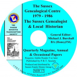 Sussex Genealogist and Local Historian 1979-1986